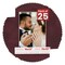 Dark Red Suede Mat Board for 16x23 Frames - Fits 13x20 Photos